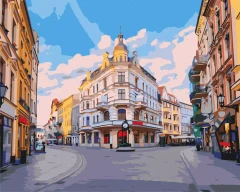 Картина за номерами Вуличками міста Торунь 40x50 Brushme