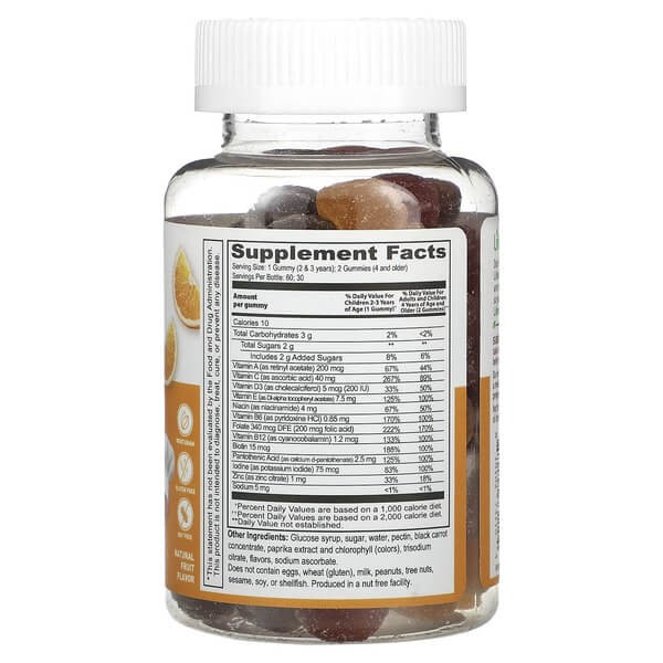 Мультивітаміни для дітей Lifeable (Kids Multivitamin) 60 жувальних цукерок