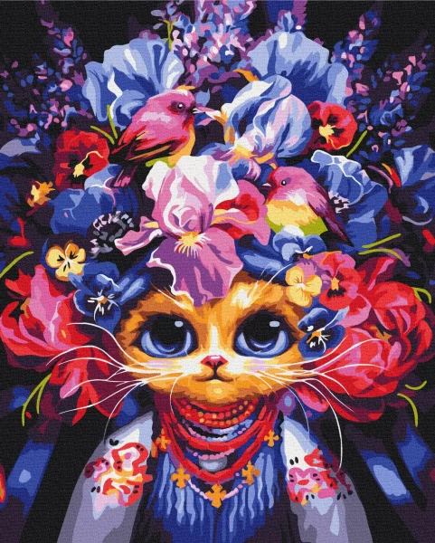 Картина за номерами Літня киця © Маріанна Пащук  Brushme 48x60