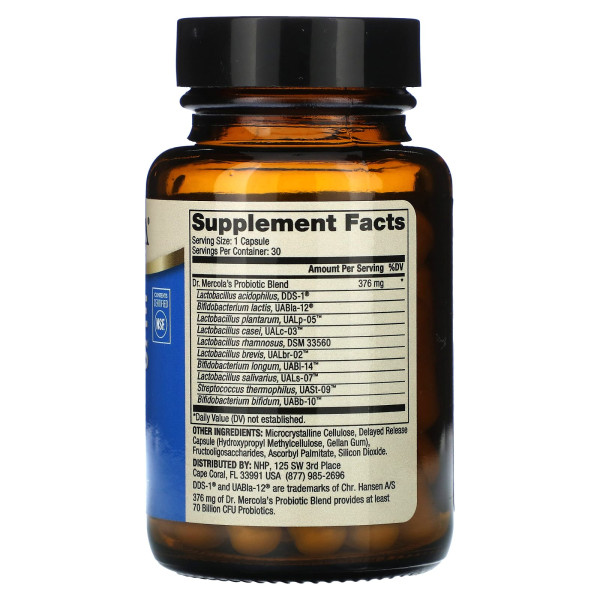Пробіотики Dr. Mercola (Complete Probiotics) 70 млрд КУО 30 капсул