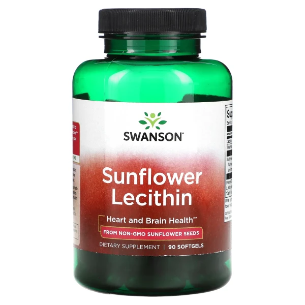 Соняшниковий лецитин (Sunflower Lecithin) 1200 мг 90 капсул