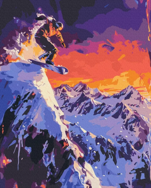 Картина по номерам Покоритель гор 40x50 Brushme