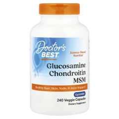 Глюкозамін хондроїтин і МСМ Doctor's Best (Glucosamine Chondroitin MSM) 240 капсул