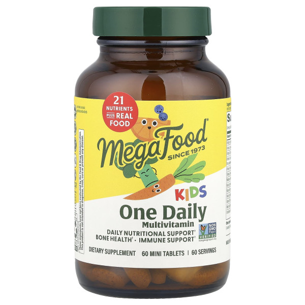MegaFood, One Daily, мультивітаміни для дітей, 60 мінітаблеток