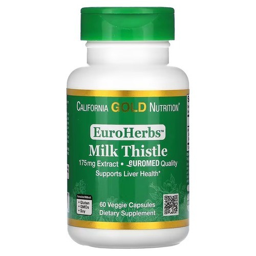 Экстракт расторопши 175 мг Калифорния Gold Nutrition (Milk Thistle Extract) 60 растительных капсул