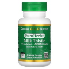 Екстракт розторопші 175 мг California Gold Nutrition (Milk Thistle Extract) 60 рослинних капсул