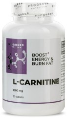 L-карнітин 1000 мг Progress Nutrition (L-Carnitine) 30 таблеток