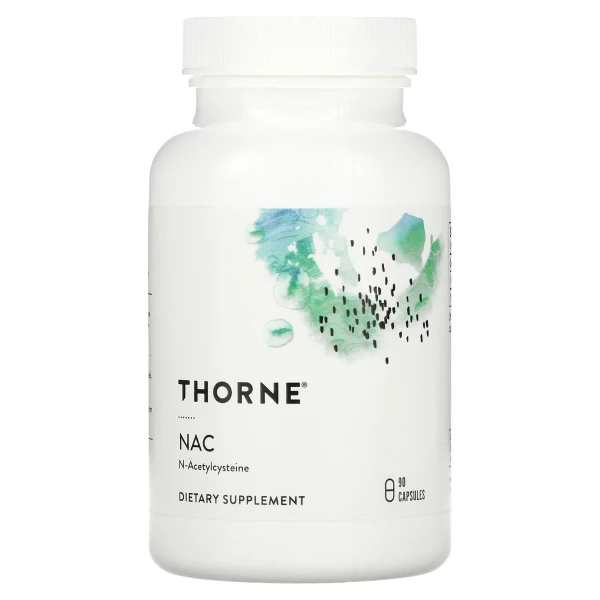 Ацетилцистеїн Thorne (N-ацетилцистеїн) 500 мг 90 капсул