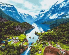 Картина за номерами Альпи  Brushme 40x50
