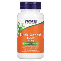 Корінь клопогону кистевидного Now Foods (Black Cohosh Root) 80 мг 90 капсул