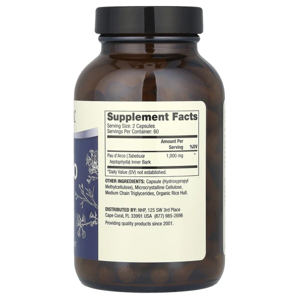 Пау Дарко Dr. Mercola (Pau D'Arco) 1000 мг 120 капсул