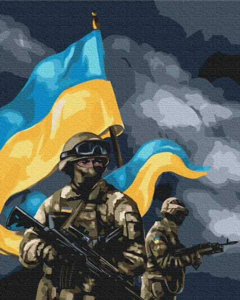 Картина за номерами ЗСУ © Ольга Бочулинська  Brushme 40x50
