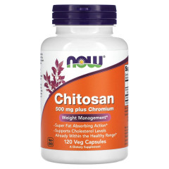 Хітозан для схуднення Now Foods (Chitosan) 500 мг 120 капсул