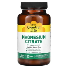 Цитрат магнію Country Life (Magnesium Citraste) 120 таблеток