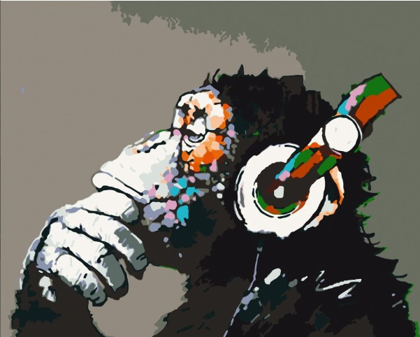 Картина за номерами DISCO MONKEY 40x50 см Art Craft