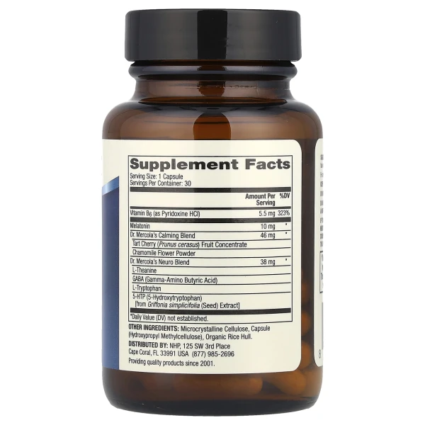 Поддержка сна Dr. Mercola (Sleep Support) 30 капсул