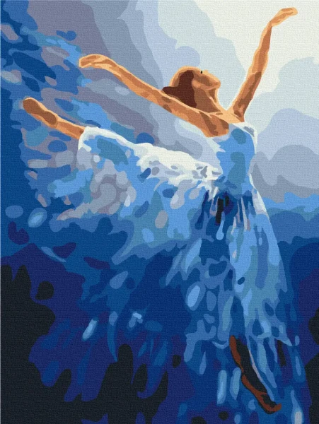 Картина по номерам Воздушная балерина Brushme 30x40
