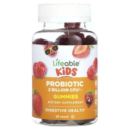 Пробіотики для дітей 2 млрд КУО Lifeable (Kids Probiotic) 60 жувальних цукерок