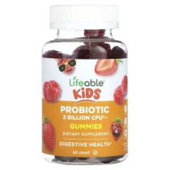 Пробіотики для дітей 2 млрд КУО Lifeable (Kids Probiotic) 60 жувальних цукерок