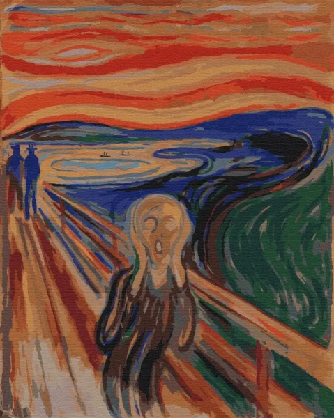 Картина за номерами Крик, Едвард Мунк  Brushme 48x60