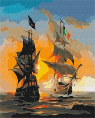 Картина за номерами Морські ін та янь  Brushme 40x50