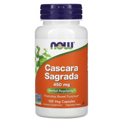 Каскара Саграда Now Foods (Cascara Sagrada) 450 мг 100 капсул