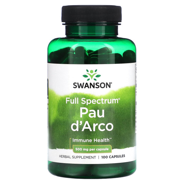 Пау Дарко Swanson (Pau D'Arco) 500 мг 100 капсул