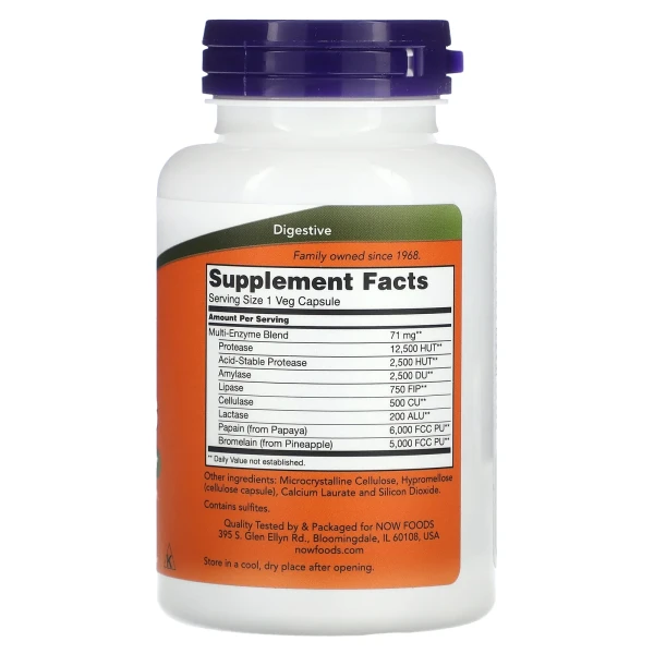 Растительные ферменты Now Foods (Plant Enzymes) 171 мг 120 капсул