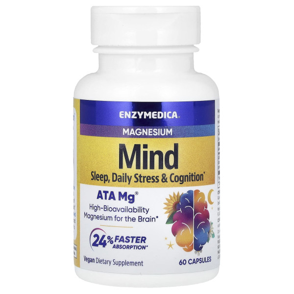 Магній для мозку Enzymedica (Mind) 350 мг 60 капсул