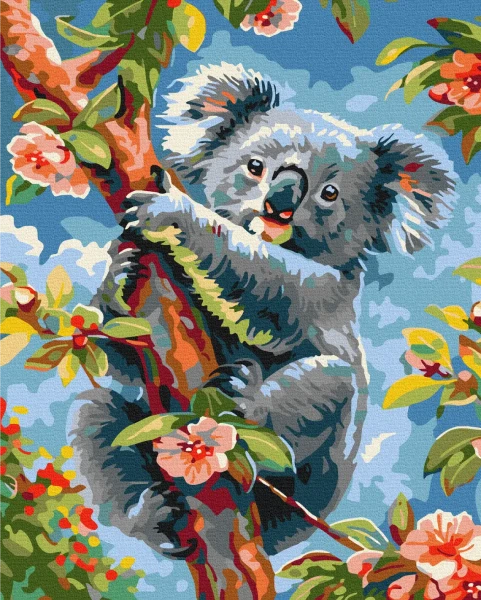 Картина по номерам Коала в цветах Brushme 48x60