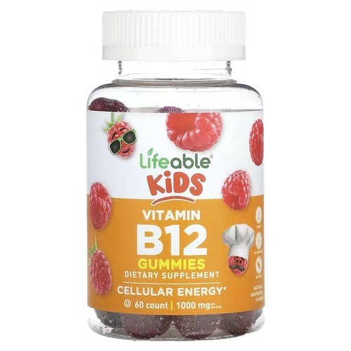 Вітамін B12 1000 мкг Lifeable (Kids Vitamin B12) 60 жувальних цукерок