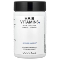 Вітаміни для волосся Codeage (Hair Vitamins) 120 рослинних капсул