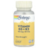 Вітамін D3 і K2 Solaray (Vitamin D-3 & K-2) 5000 МО 50 мкг 60 капсул