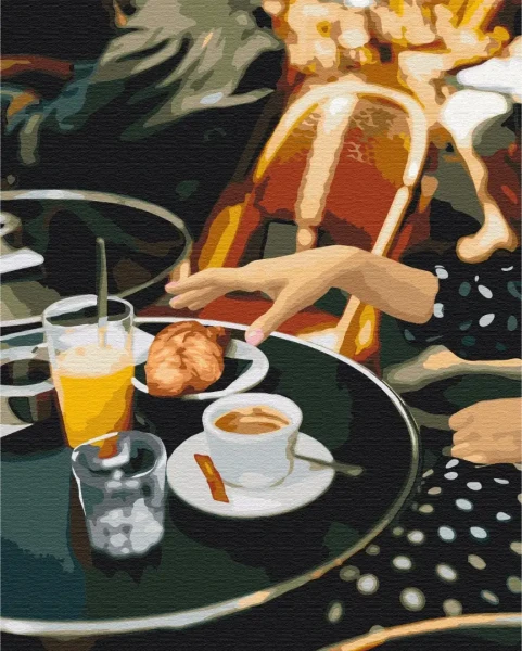 Картина за номерами Французький сніданок  Brushme 48x60