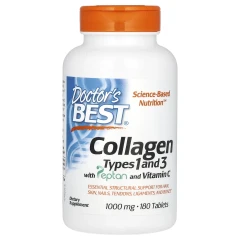 Колаген 1 та 3 типу Doctor's Best (Collagen types 1 and 3) 1000 мг 180 таблеток