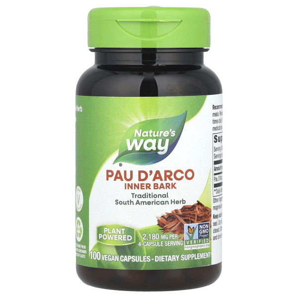 Пау Дарко Nature's Way (Pau d'Arco) 545 мг 100 капсул