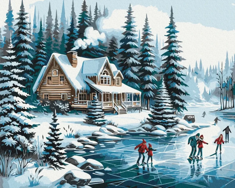 Преміум картина за номерами Зимові канікули Brushme 40x50