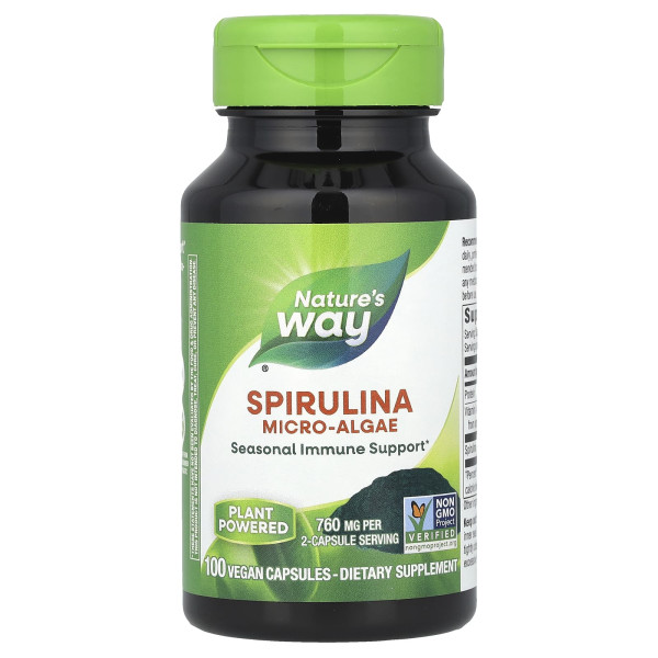 Спіруліна мікроводорості (Spirulina) 380 мг 100 капсул