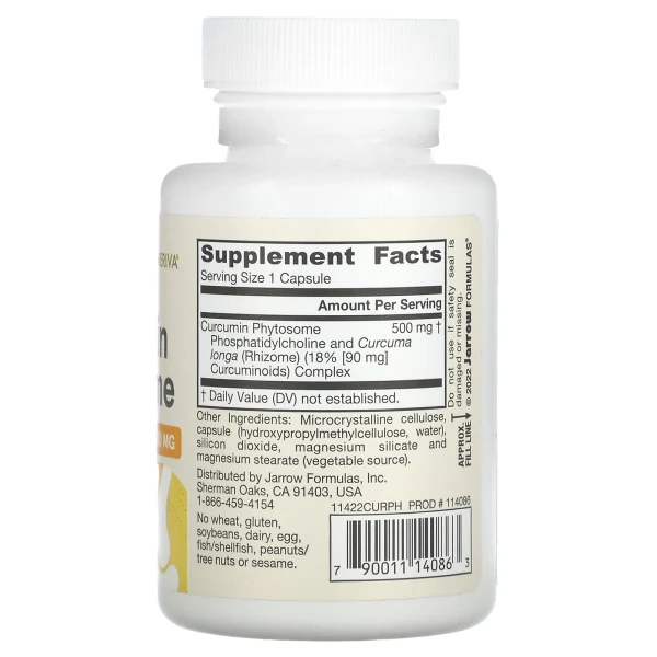Фітосома куркуміну Jarrow Formulas (Curcumin phytosome) 500 мг 60 капсул
