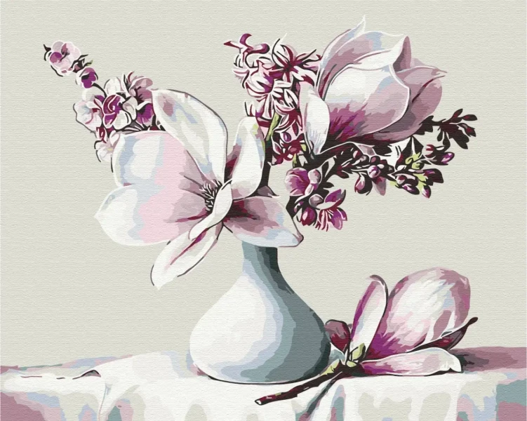 Картина за номерами Букет магнолій  Brushme 40x50