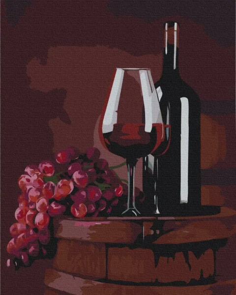 Картина за номерами Келих червоного © Valentyna Ivanova  Brushme 40x50