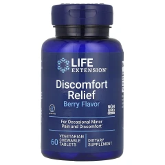 ПЕА для зняття дискомфорту Life Extension (Discomfort relief) 600 мг 60 жувальних таблеток з ягідним смаком