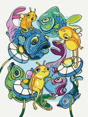Картина за номерами Bloom of the Water World © Христина Тужук  Brushme 30x40