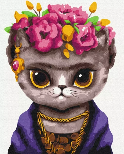 Премиум картина по номерам Кошка Фрида ©Марианна Пащук 40x50 Brushme