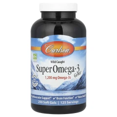 Омега-3 кислоти з риби Carlson (Super Omega-3 Gems®) 250 капсул