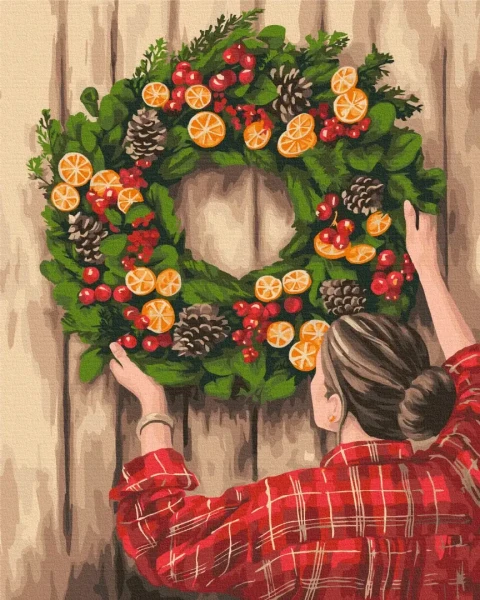 Картина за номерами Святковий декор © Mykhailyshyna Daria  Brushme 48x60