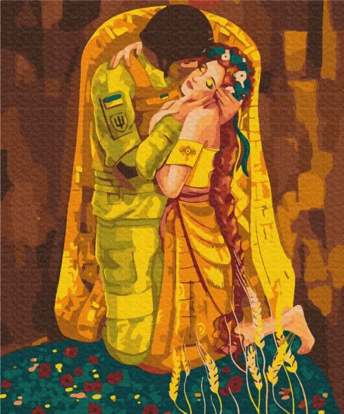 Картина за номерами В надійних обіймах ©Соломія Ковальчук  Brushme 48x60