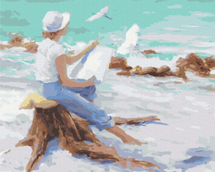 Картина за номерами Морський нарис  Brushme 40x50