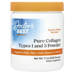 Колаген 1 та 3 типу Doctor's Best (Pure Collagen types 1 and 3 Powder) 200 г