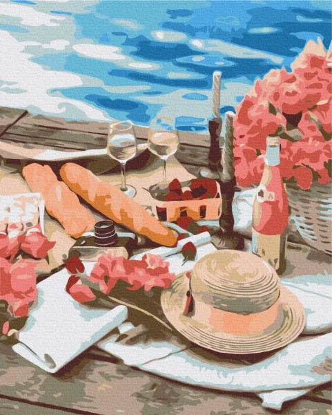 Картина за номерами Пікнік поруч з морем  Brushme 48x60